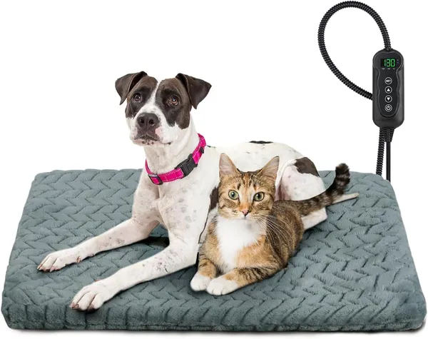 GASUR heated cat pad with adjustable temperature