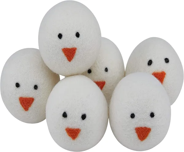 Wool Dryer Balls for Pet Hair (6-Pack)