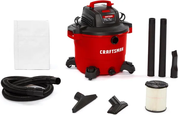 CRAFTSMAN CMXEVBE17595 16 Gallon 6.5 Peak HP Wet/Dry Vac