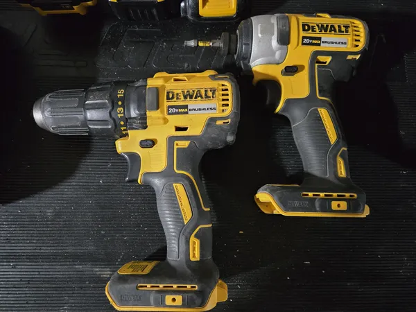 My DeWalt 20V Max Brushless drill and impact driver — six years of heavy use and still going strong