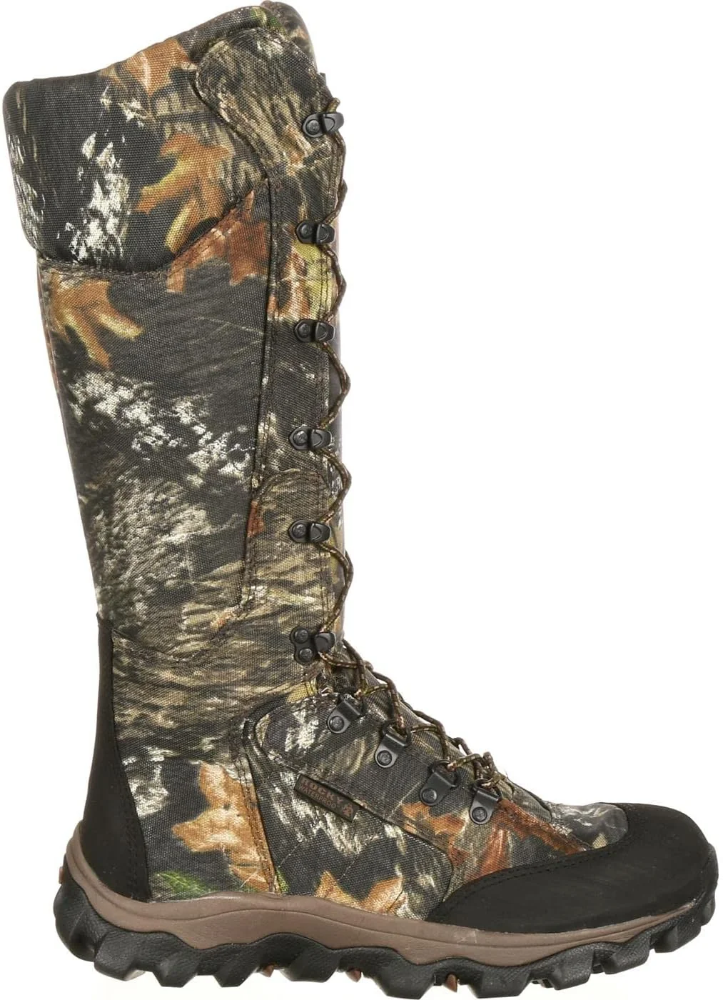 ROCKY Men's Camouflage Waterproof Side-Zip Snake Boots