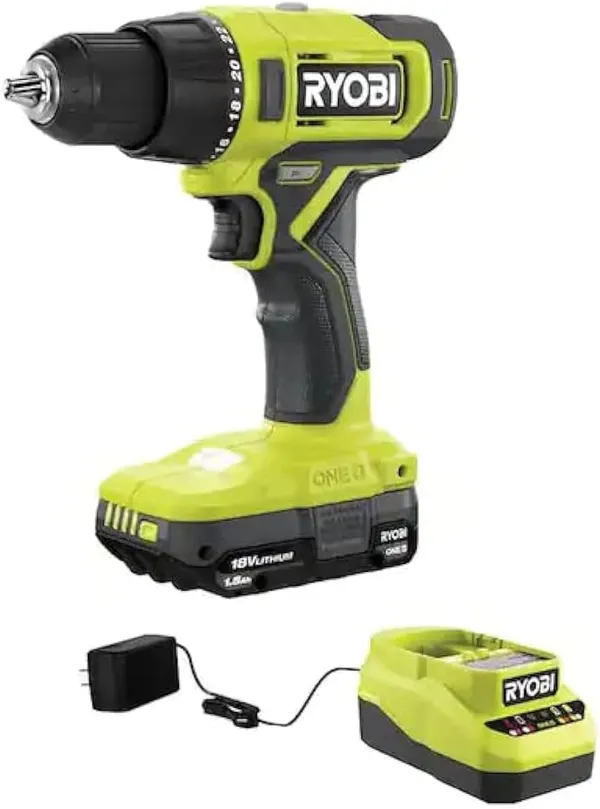 Ryobi ONE+ 18V Cordless 1/2" Drill/Driver Kit